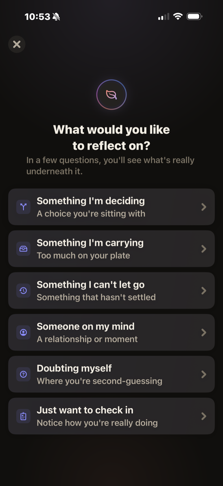 Guided reflection